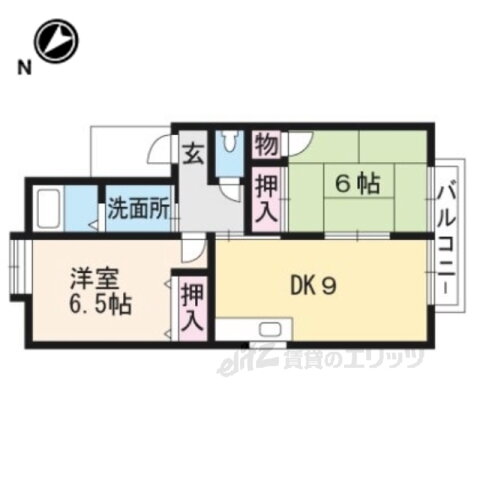 滋賀県守山市播磨田町 守山駅 2DK アパート 賃貸物件詳細