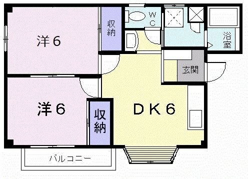エクセルＡ 1階 2DK 賃貸物件詳細