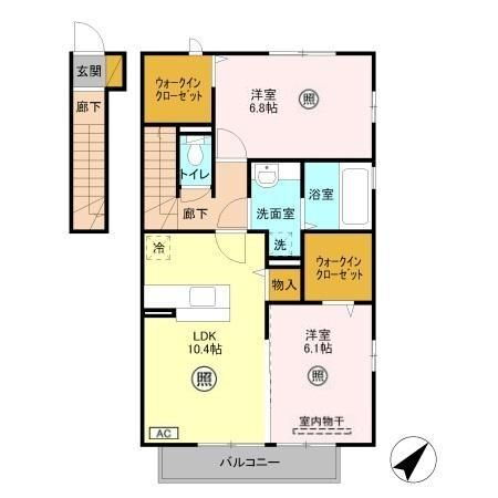 千葉県木更津市港南台１ 木更津駅 2LDK アパート 賃貸物件詳細
