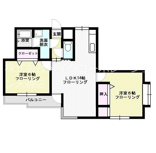 福岡県福岡市中央区警固３ 桜坂駅 2LDK マンション 賃貸物件詳細