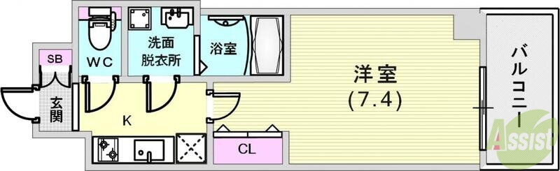 兵庫県神戸市中央区花隈町 花隈駅 1K マンション 賃貸物件詳細