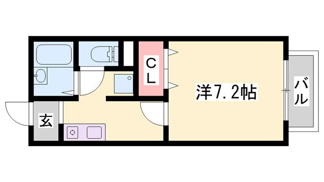 兵庫県姫路市土山東の町 山陽姫路駅 1K アパート 賃貸物件詳細