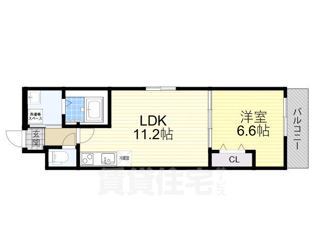 大阪府高石市綾園５ 北助松駅 1LDK アパート 賃貸物件詳細