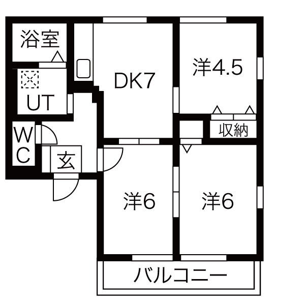 群馬県伊勢崎市茂呂町１ 新伊勢崎駅 3DK アパート 賃貸物件詳細