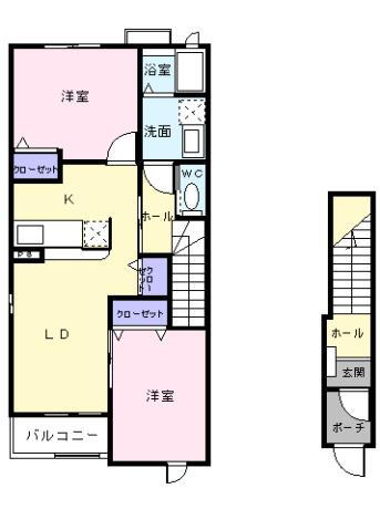 栃木県さくら市蒲須坂 蒲須坂駅 2LDK アパート 賃貸物件詳細