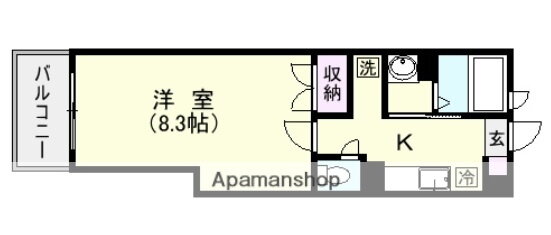 鹿児島県鹿児島市加治屋町 加治屋町駅 1K マンション 賃貸物件詳細
