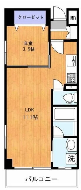 アリーサコート 2階 1LDK 賃貸物件詳細
