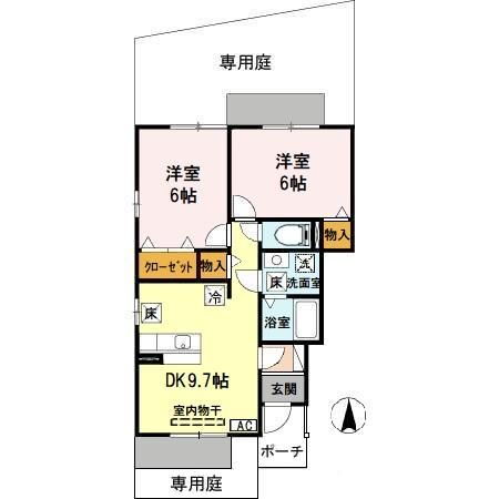 和歌山県日高郡日高町大字高家 紀伊内原駅 2DK アパート 賃貸物件詳細