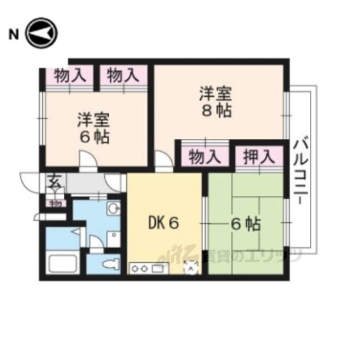 滋賀県大津市瀬田３ 唐橋前駅 3DK アパート 賃貸物件詳細