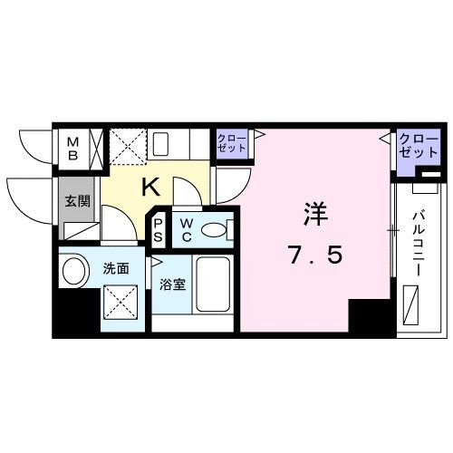 神奈川県平塚市宝町 平塚駅 1K マンション 賃貸物件詳細