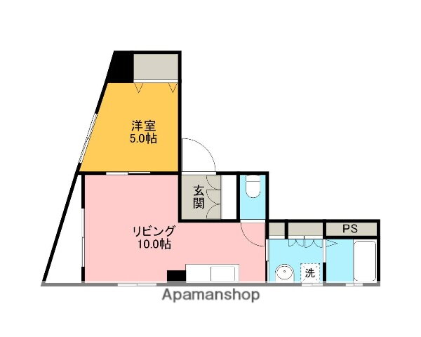 広島県広島市中区寺町 寺町駅 1LDK マンション 賃貸物件詳細