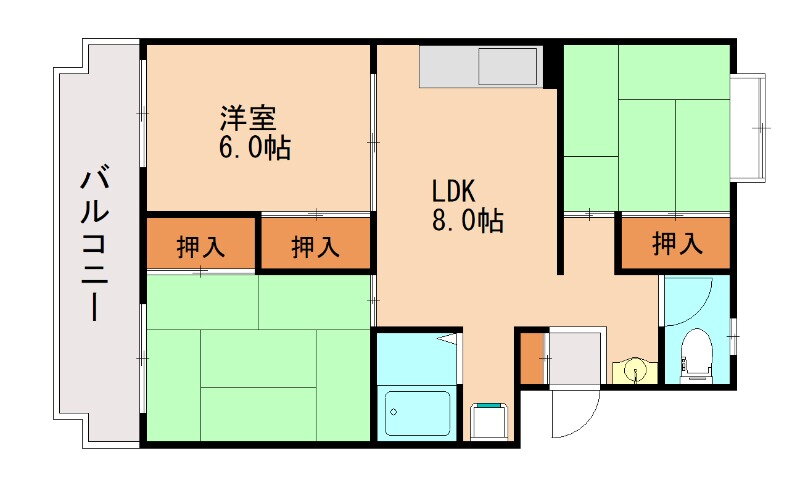 福岡県春日市上白水８ 博多南駅 3LDK マンション 賃貸物件詳細
