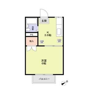 神奈川県横浜市神奈川区六角橋１ 白楽駅 1K アパート 賃貸物件詳細