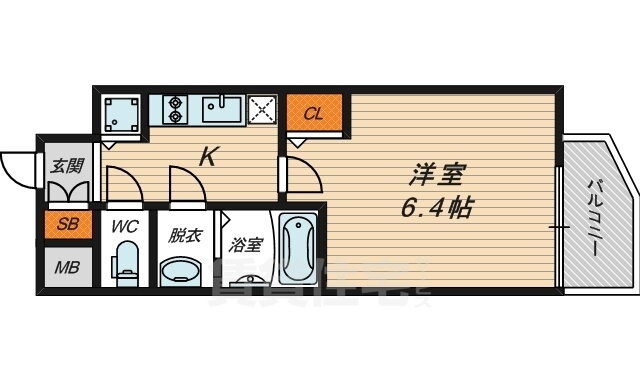 大阪府大阪市都島区中野町１ 大阪城北詰駅 1K マンション 賃貸物件詳細