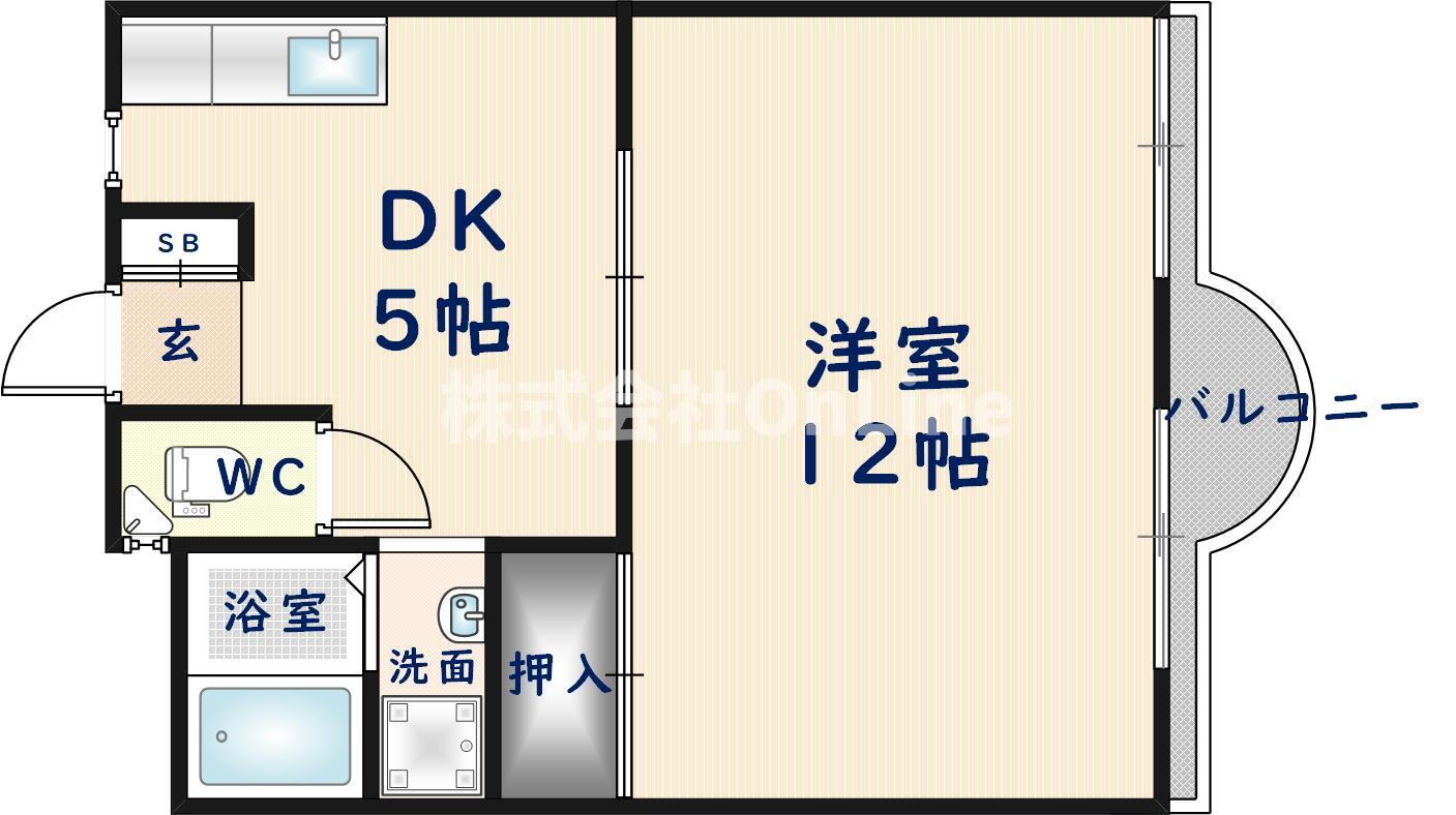 大阪府八尾市陽光園１ 八尾駅 1DK マンション 賃貸物件詳細