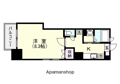 鹿児島県鹿児島市加治屋町 加治屋町駅 1K マンション 賃貸物件詳細