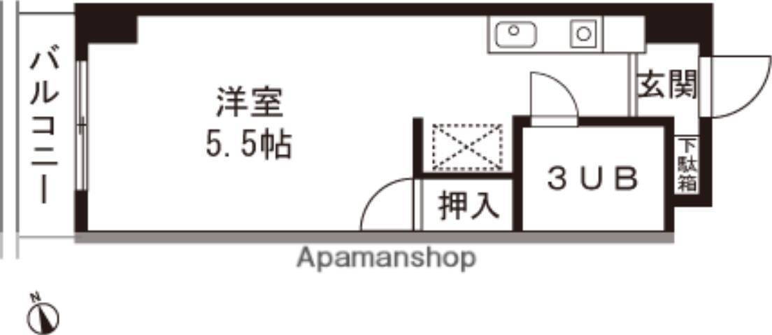 新潟県長岡市曲新町 宮内駅 ワンルーム マンション 賃貸物件詳細