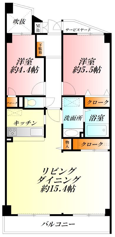 埼玉県熊谷市銀座５ 熊谷駅 2LDK マンション 賃貸物件詳細