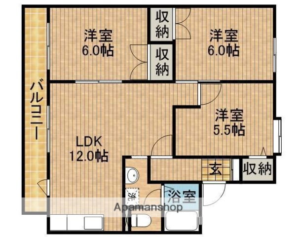 静岡県藤枝市小石川町２ 藤枝駅 3LDK アパート 賃貸物件詳細
