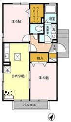 静岡県静岡市葵区瀬名中央２ 静岡駅 2DK アパート 賃貸物件詳細