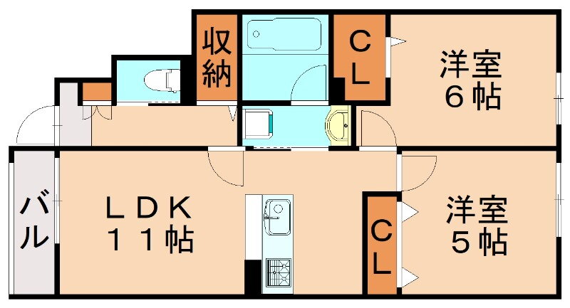 福岡県福岡市博多区東光寺町１ 竹下駅 2LDK アパート 賃貸物件詳細