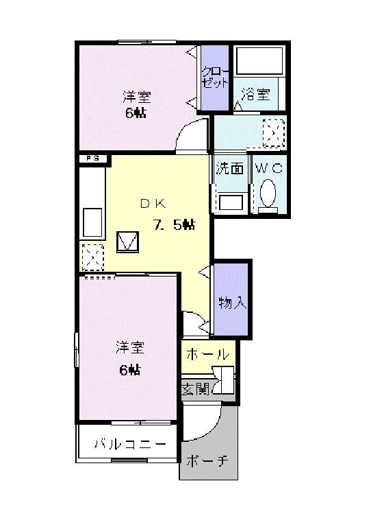 埼玉県所沢市上新井３ 小手指駅 2DK アパート 賃貸物件詳細