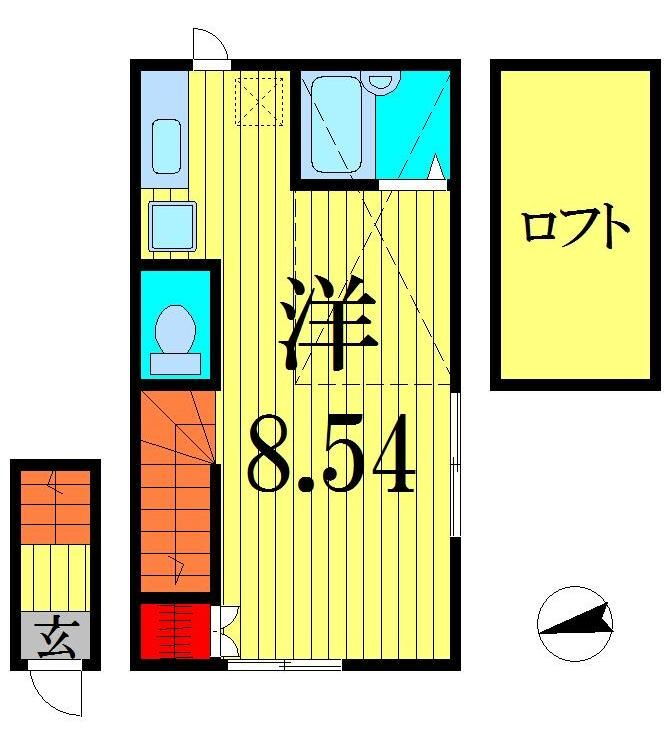 東京都足立区弘道２ 青井駅 ワンルーム アパート 賃貸物件詳細
