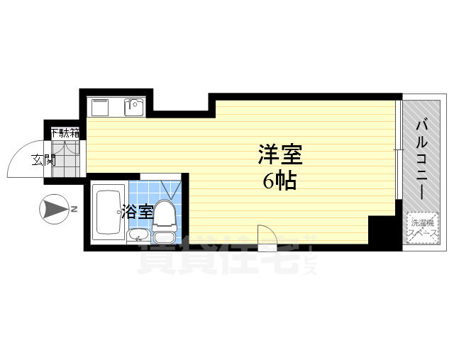 コーポ岩永 3階 ワンルーム 賃貸物件詳細