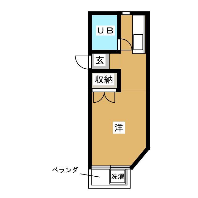 萩原第三ビル 3階 ワンルーム 賃貸物件詳細