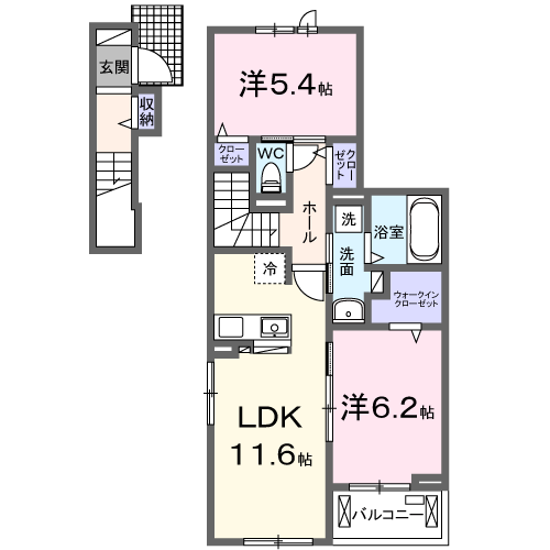 山梨県甲斐市島上条 竜王駅 2LDK アパート 賃貸物件詳細