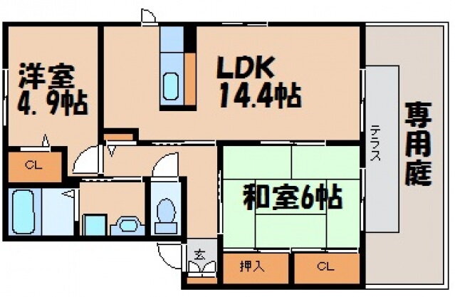 広島県広島市安芸区船越２ 向洋駅 2LDK アパート 賃貸物件詳細