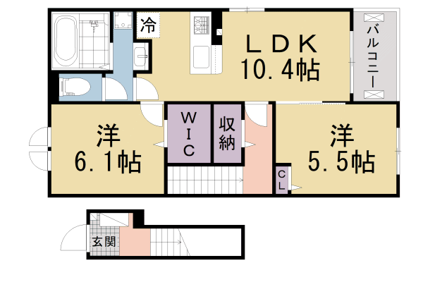 京都府八幡市下奈良出垣内 石清水八幡宮駅 2LDK アパート 賃貸物件詳細