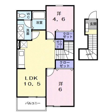 山口県山口市大内問田３ 山口駅 2LDK アパート 賃貸物件詳細