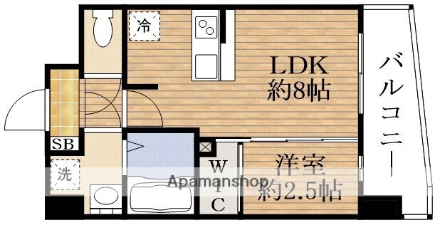アドバンス難波ラシュレ 10階 1LDK 賃貸物件詳細