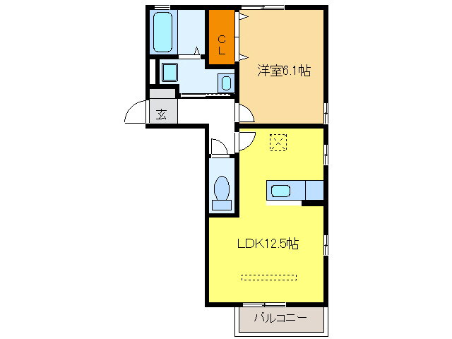 岐阜県羽島郡岐南町平島７ 1LDK アパート 賃貸物件詳細