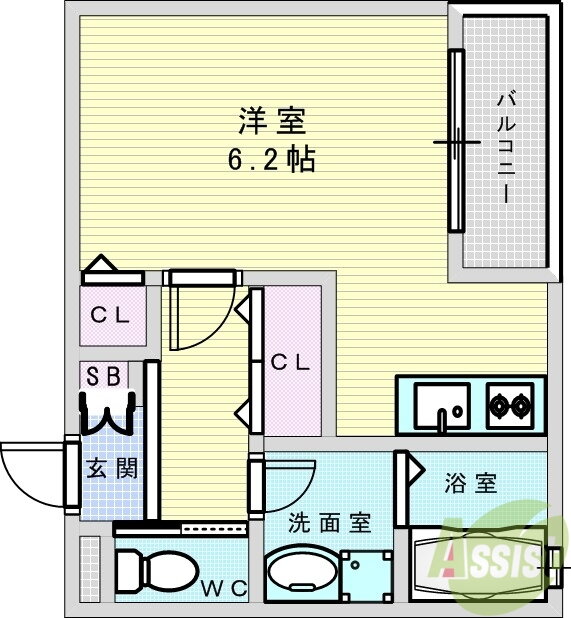 大阪府吹田市垂水町１ 江坂駅 1K アパート 賃貸物件詳細