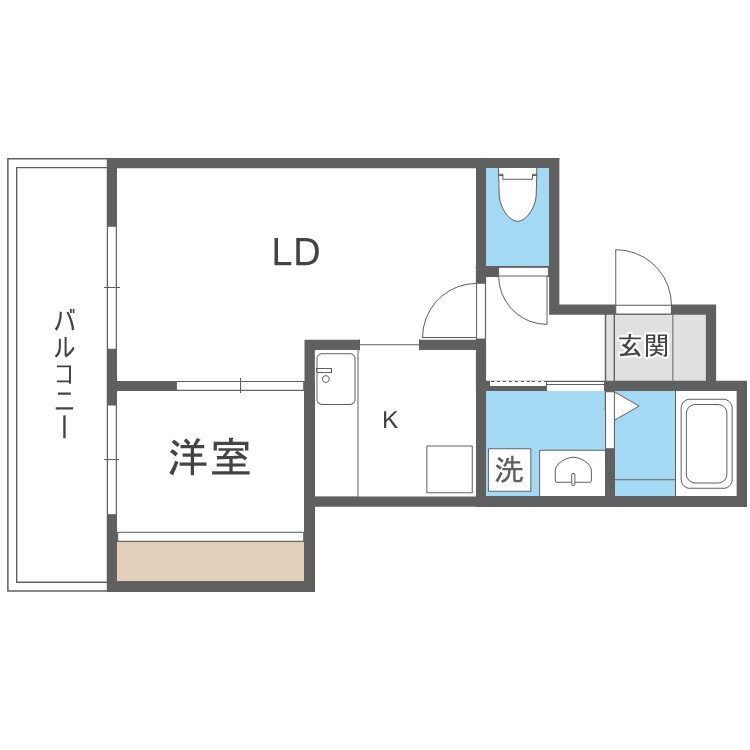 福岡県筑紫野市紫１ 二日市駅 1LDK アパート 賃貸物件詳細