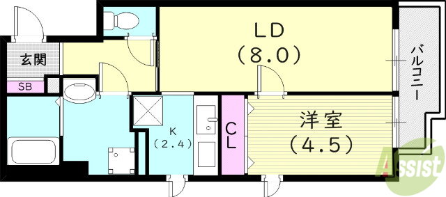 兵庫県尼崎市昭和南通４ 尼崎駅 1LDK マンション 賃貸物件詳細