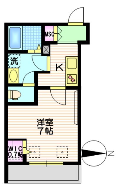 神奈川県川崎市中原区新城５ 武蔵新城駅 1K マンション 賃貸物件詳細