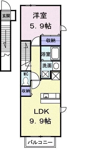 香川県丸亀市中津町 讃岐塩屋駅 1LDK アパート 賃貸物件詳細