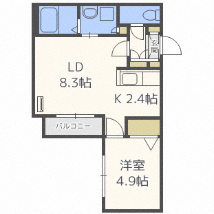 北海道札幌市西区宮の沢二条１ 宮の沢駅 1LDK マンション 賃貸物件詳細