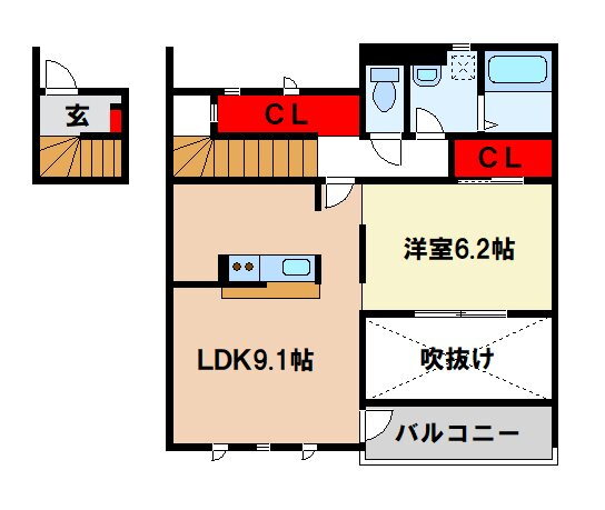 福岡県筑紫野市大字原田 原田駅 1LDK アパート 賃貸物件詳細