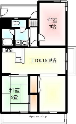 香川県高松市伏石町 伏石駅 2LDK マンション 賃貸物件詳細