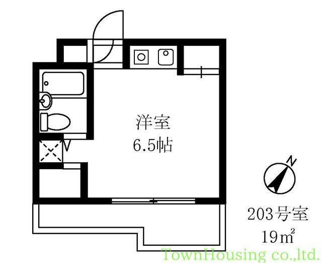 第３丸仙ハイツ 2階 ワンルーム 賃貸物件詳細