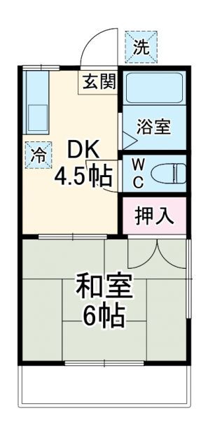 神奈川県横浜市港北区綱島台 綱島駅 1DK アパート 賃貸物件詳細