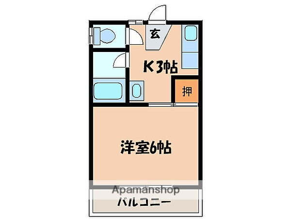 福岡県筑紫野市二日市北１ 西鉄二日市駅 1K アパート 賃貸物件詳細