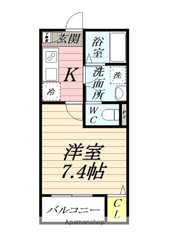 神奈川県伊勢原市高森 愛甲石田駅 1K アパート 賃貸物件詳細