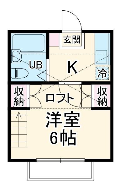 埼玉県上尾市愛宕２ 上尾駅 1K アパート 賃貸物件詳細