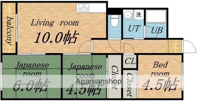 北海道札幌市西区西野二条２ 発寒南駅 3LDK マンション 賃貸物件詳細