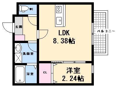 広島県広島市西区庚午北１ 東高須駅 1LDK アパート 賃貸物件詳細